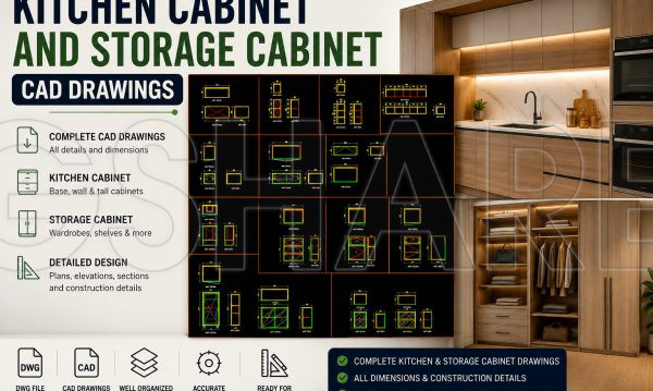 4 weeks ago
                

                
             234255. Kitchen Cabinet and Storage Cabinet CAD Drawings