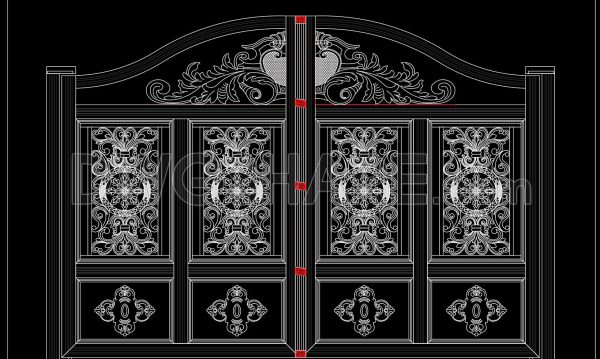 2 months ago
                

                
             91272. Download Free AutoCAD Drawings of Luxury Villa Gate with Traditional Carving Details