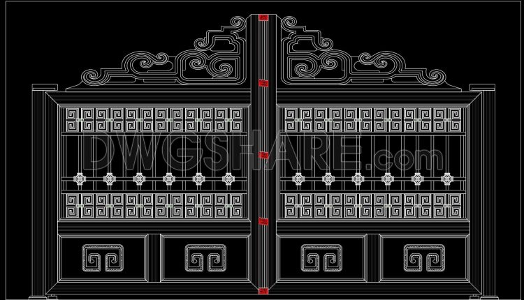 282.-elegant-ornamental-iron-gate-cad-design