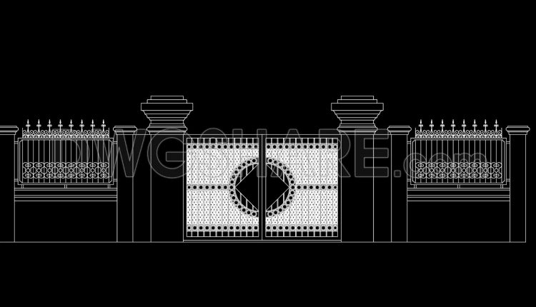297.-luxury-ornamental-iron-gate-and-fence-cad-drawings-for-villa-design