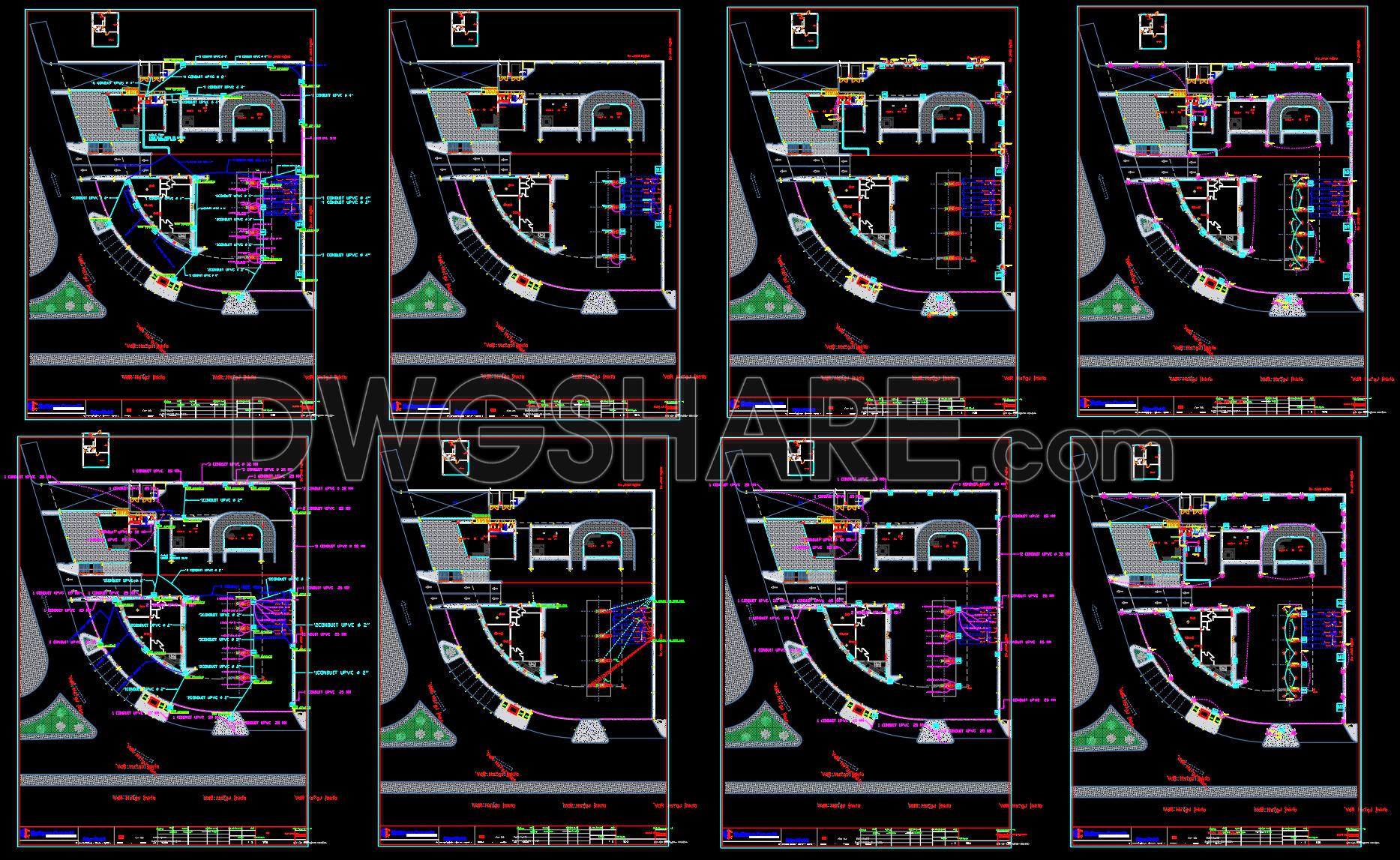 350. Free Download Outdoor and Garden Lighting Design CAD Drawings (1)