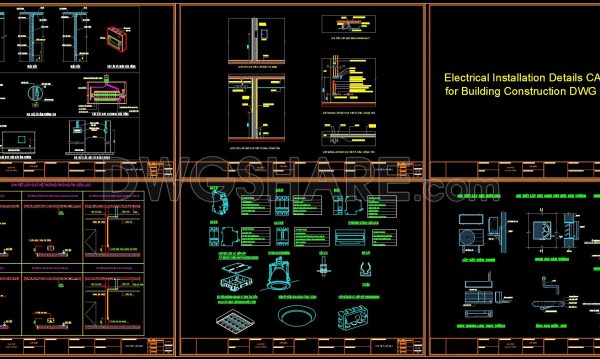 4 weeks ago
                

                
             197355. Electrical Installation Details CAD Drawings for Building Construction DWG