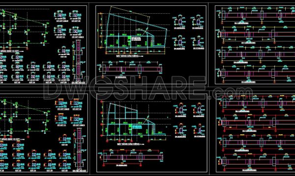 433. Download of Structural CAD Drawings for 12m x 20.6m Reinforced Concrete Townhouse