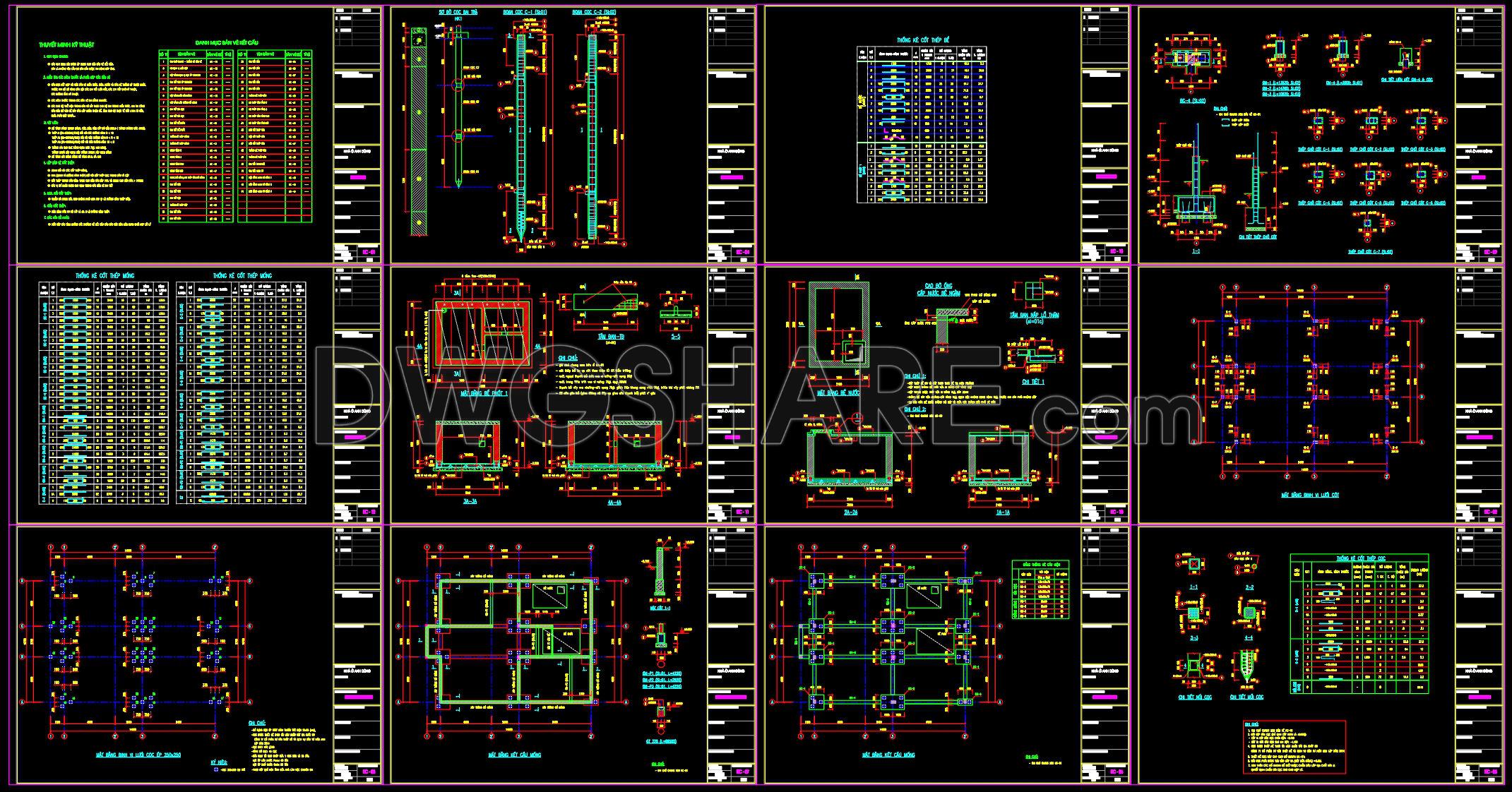 434. Download of Structural CAD Drawings for 10.7m x 14.5m Reinforced Concrete Townhouse (1)