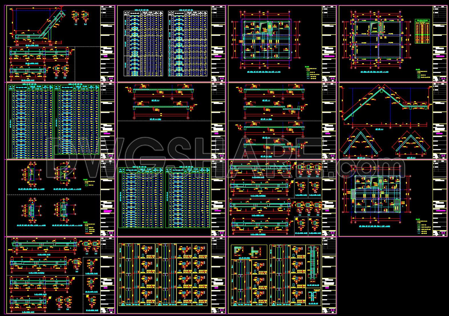 434. Download of Structural CAD Drawings for 10.7m x 14.5m Reinforced Concrete Townhouse (3)