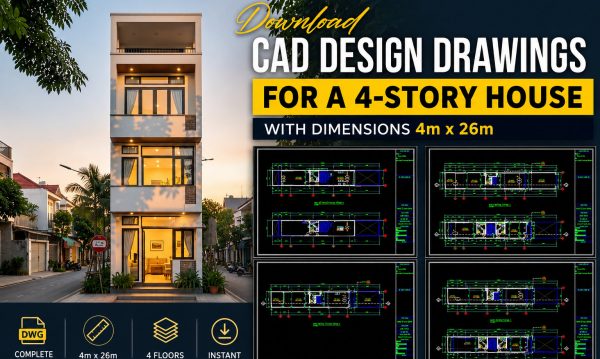 4 weeks ago
                

                
             187450. Download Cad Design Drawings For A 4-story House With Dimensions 4m x 26m