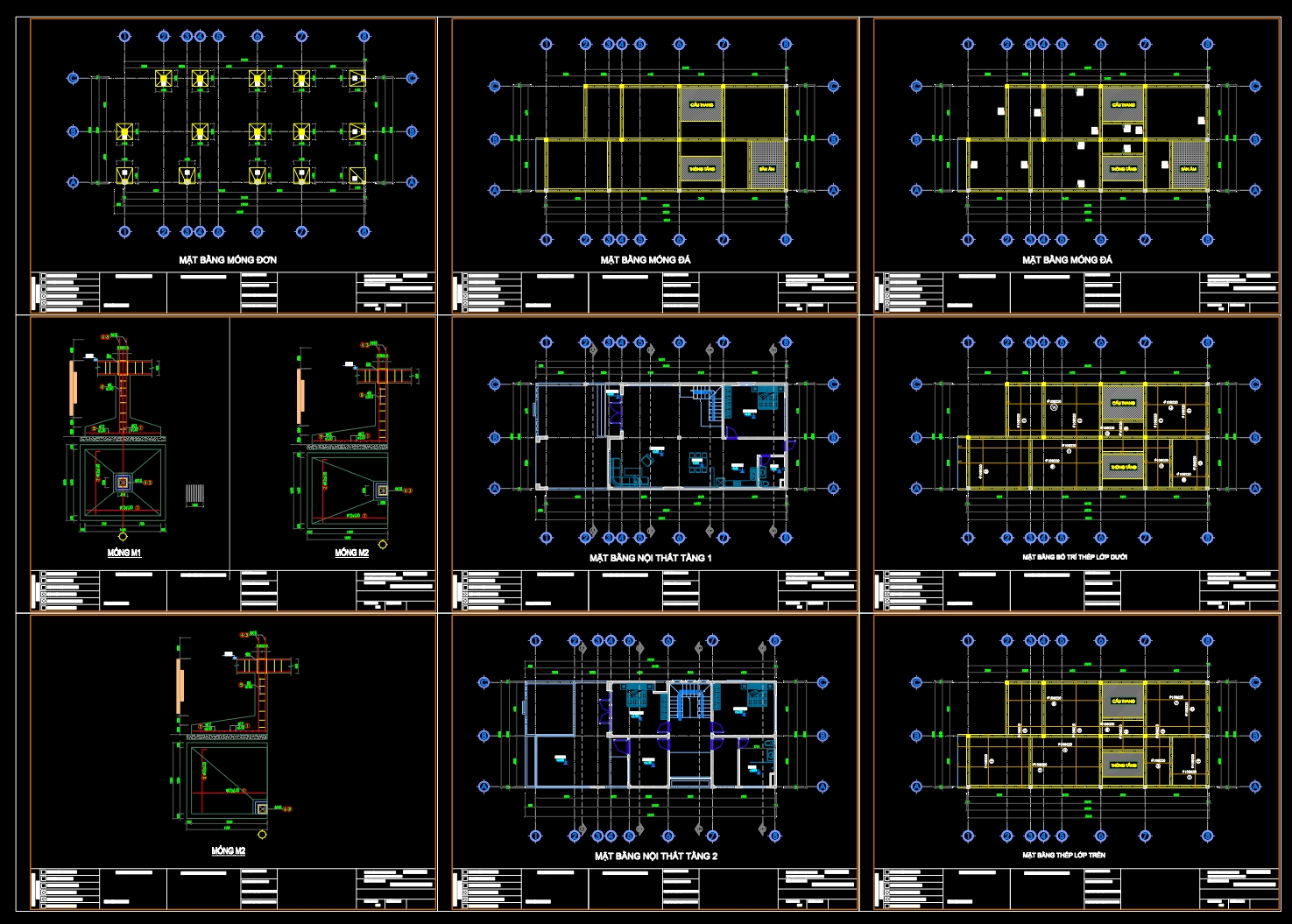 460. Download of Structural CAD Drawings for 8.2m x 19.3m Reinforced Concrete Townhouse (1)
