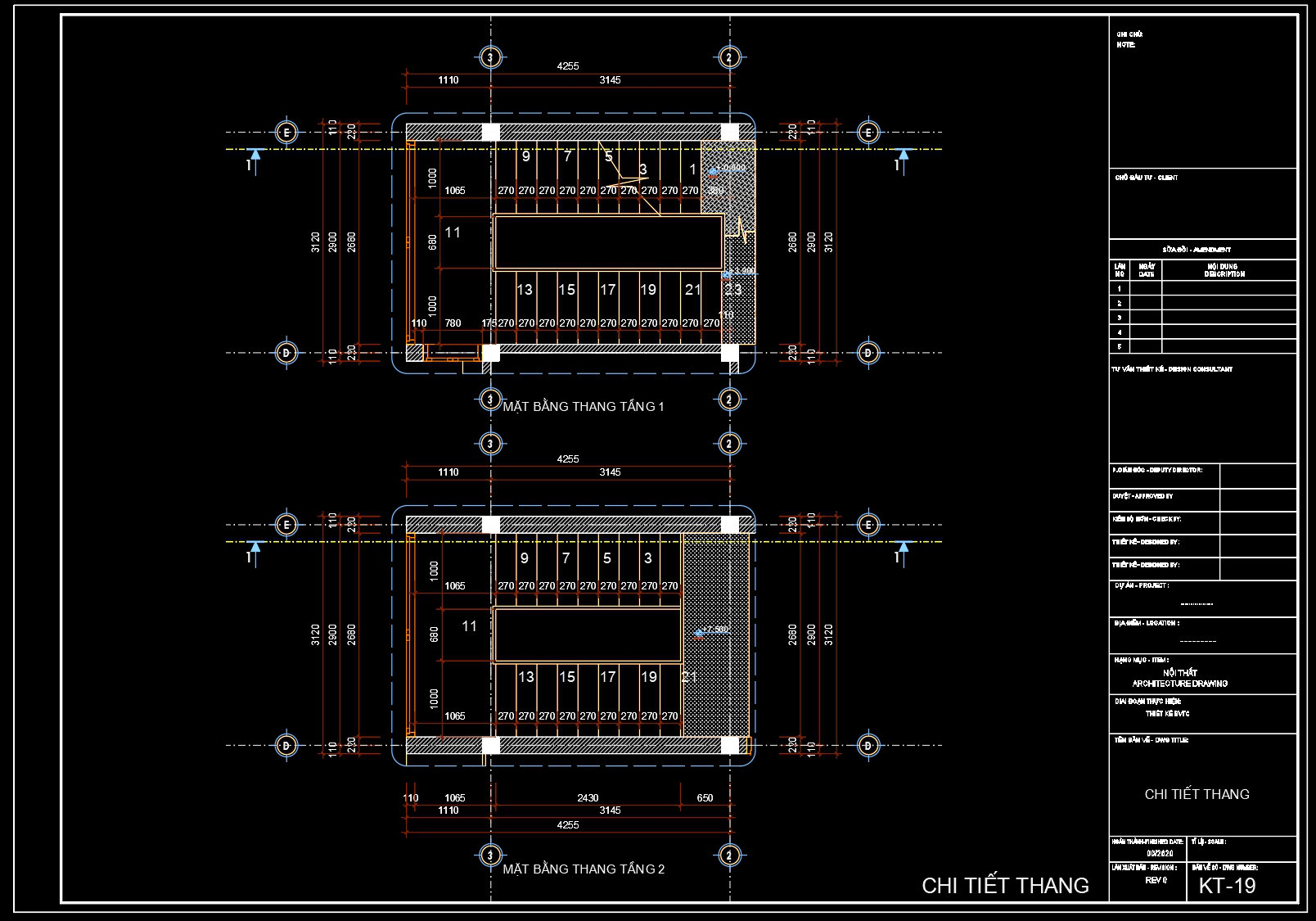 501. Download Residential Stair Plans and Details CAD Drawings (1)