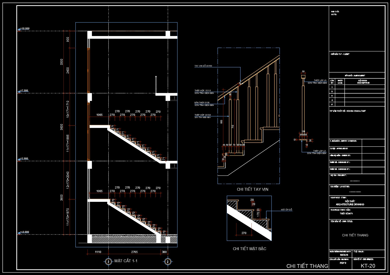 501. Download Residential Stair Plans and Details CAD Drawings (2)