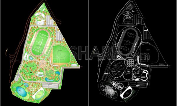 2 months ago
                

                
             27452. Free download of CAD drawings of the sports complex project in DWG format