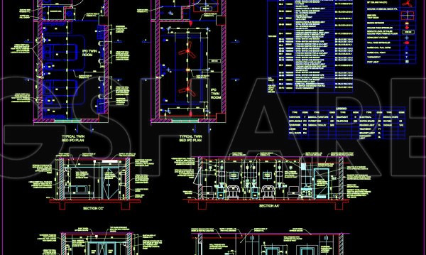 3 weeks ago
                

                
             22967. Download Typical Hospital Twin Patient Room CAD Drawing (DWG)