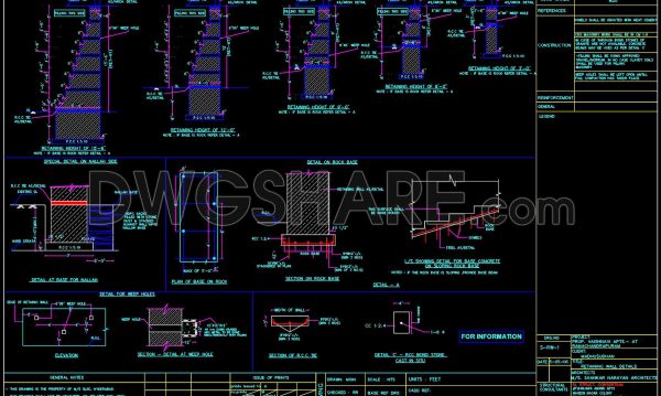 2 months ago
                

                
             148715. Retaining Wall Design, Section and Reinforcement Details CAD Drawing DWG