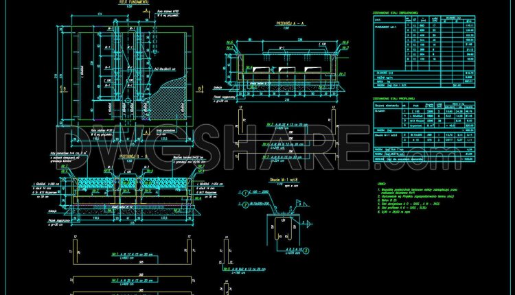 727.-shunt-reactor-stand-foundation-details-cad-drawings-dwg