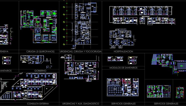 73. Download Complete Hospital Department Layout CAD Drawings Collection (DWG) (1)