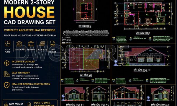 2 months ago
                

                
             304811. Download CAD Drawings of a Modern Single-Story House Design