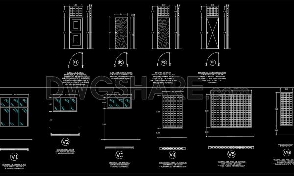 1 month ago
                

                
             303870. Residential Door and Window Schedule CAD Drawing DWG