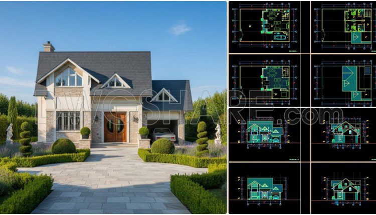 900.-free-cad-files-modern-2-story-villa-220m2-concept-design-1