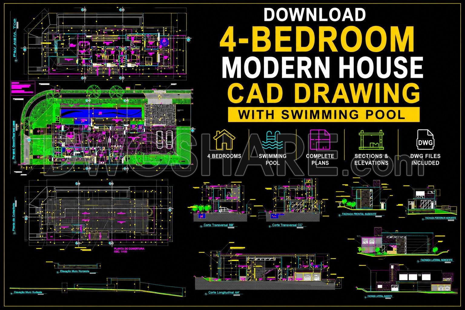 Free Cad Blocks, download DWG models for architects, designers, engineers