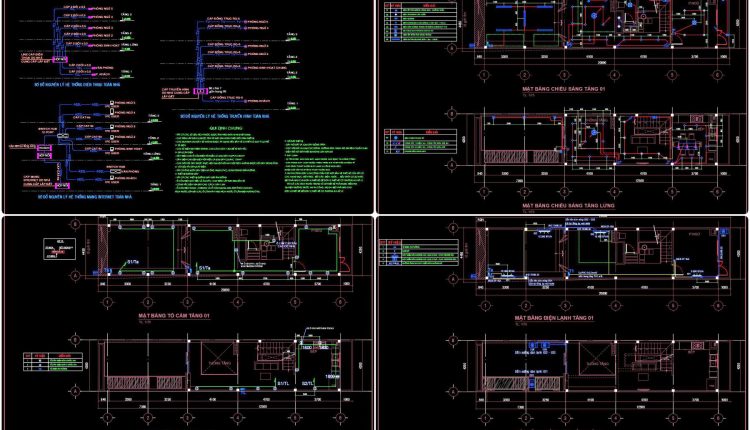 186.-complete-residential-electrical-lighting-and-communication-system-cad-drawings-dwg-1