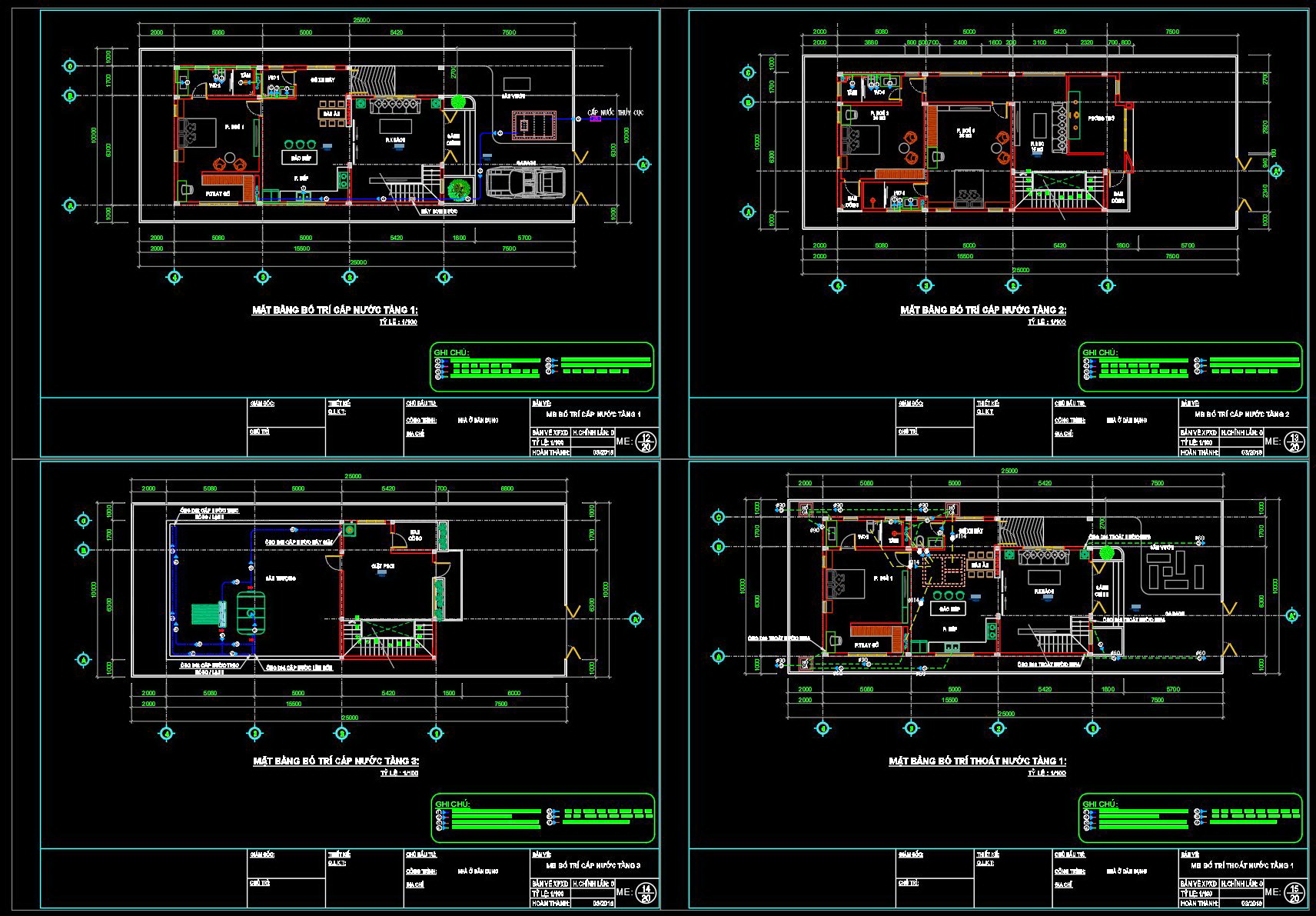 189. Complete Residential Water Supply and Drainage System CAD Drawings DWG (1)
