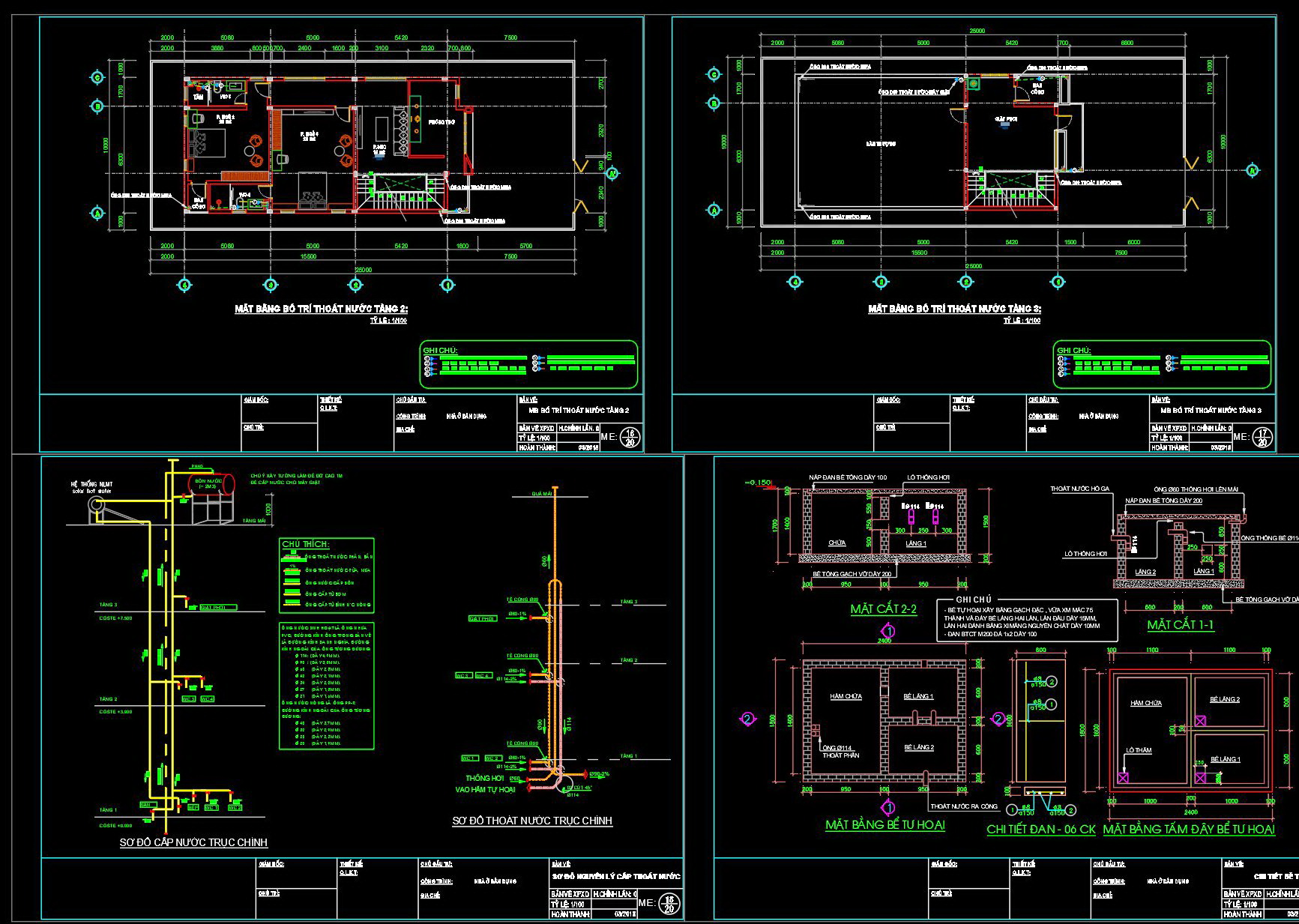 189. Complete Residential Water Supply and Drainage System CAD Drawings DWG (2)
