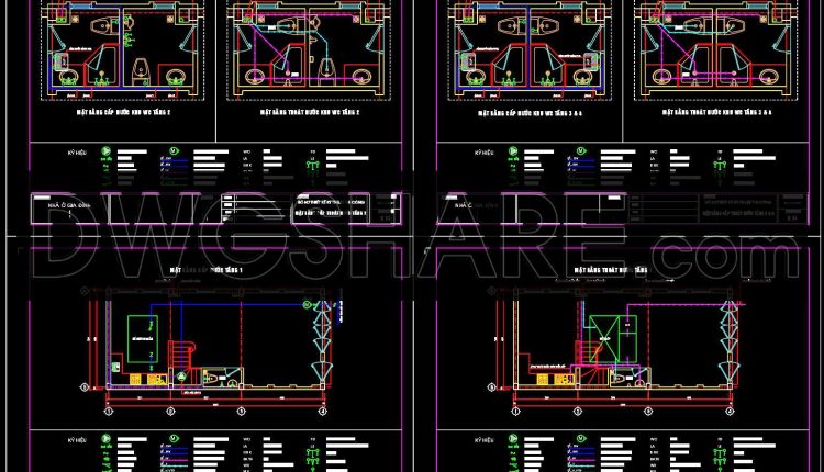 205.-water-supply-drainage-system-cad-drawings-for-house-dwg-1