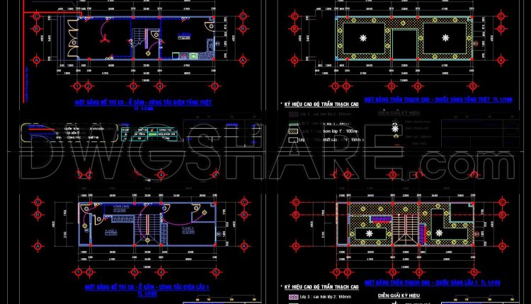 207.-house-electrical-lighting-power-cad-drawings-dwg