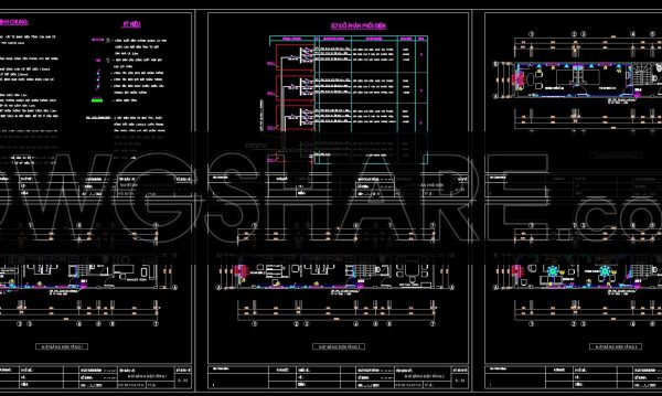 208.-electrical-distribution-wiring-cad-drawings-for-4-story-building-dwg