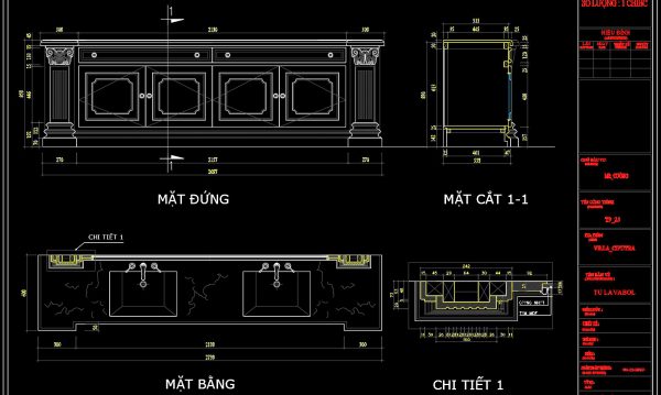 2 weeks ago
                

                
             105257. Classic Bathroom Vanity Cabinet AutoCAD Detail Design
