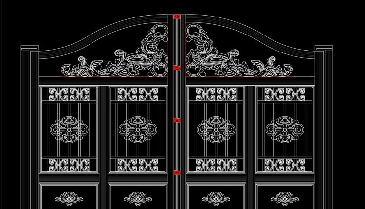 281.-download-luxury-floral-iron-gate-cad-drawing-elegant-villa-entrance-design