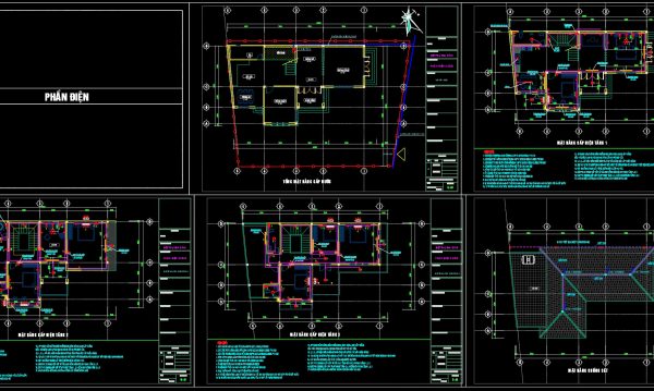 320.-house-electrical-system-cad-drawings-with-earthing-and-lightning-protection-design-1