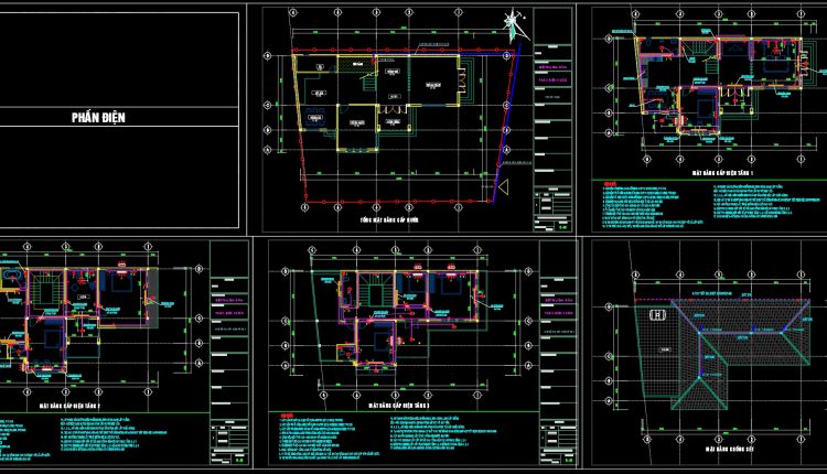 320.-house-electrical-system-cad-drawings-with-earthing-and-lightning-protection-design-1