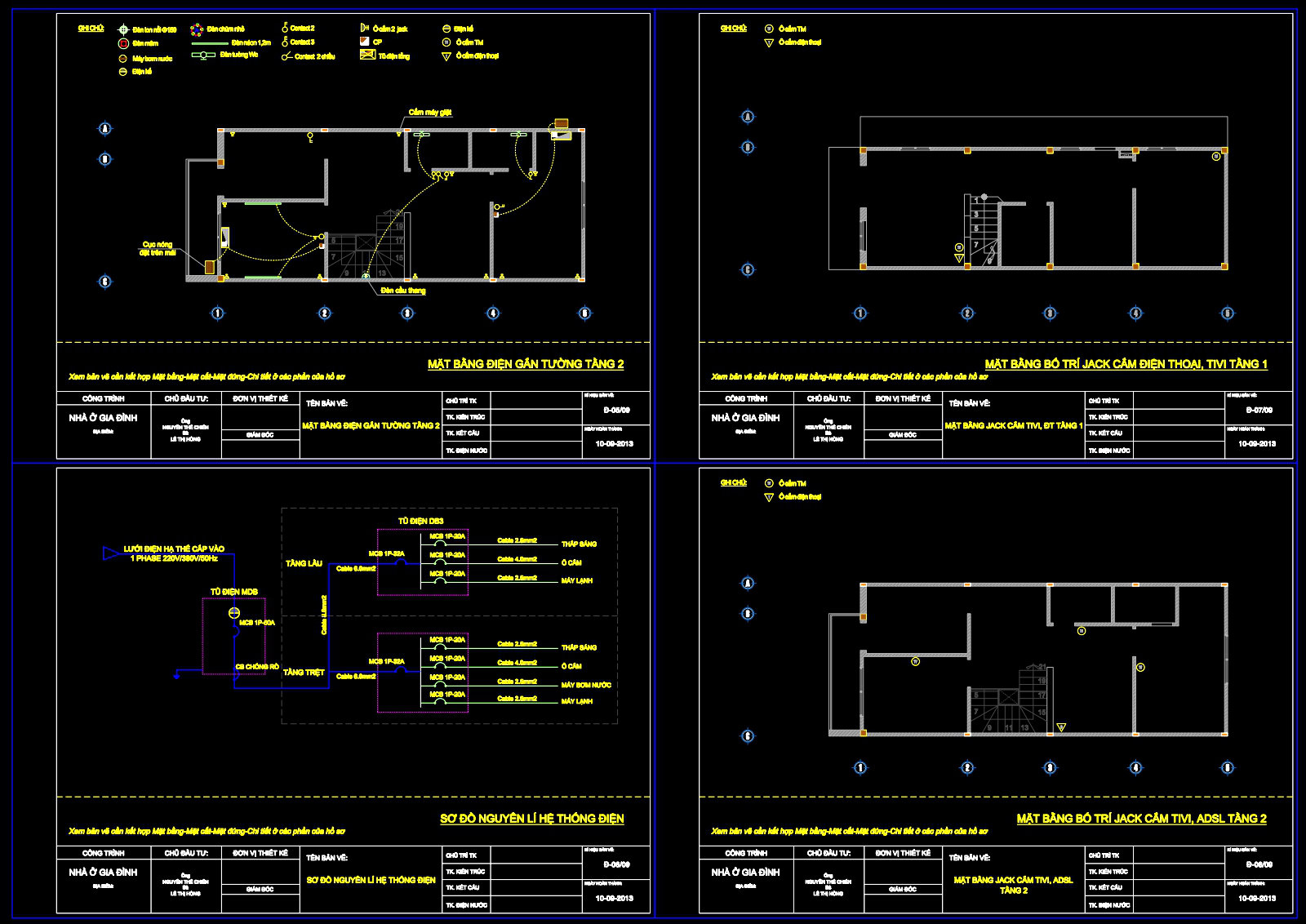 361. Residential Electrical Installation Drawings with Wiring Diagram (2)