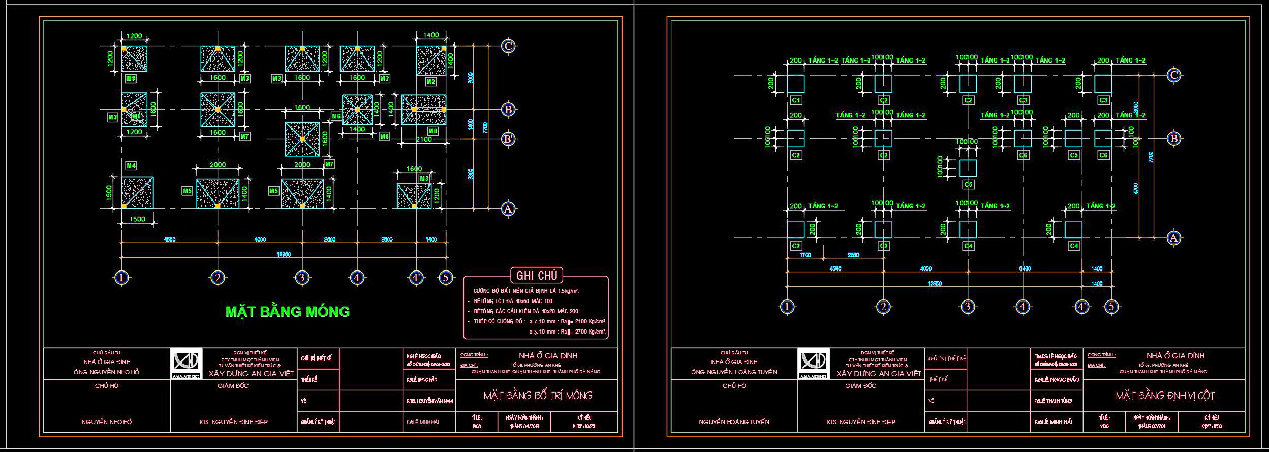 437. Foundation Structural CAD Drawings – Footings, Grade Beams & Column Details (DWG) (3)