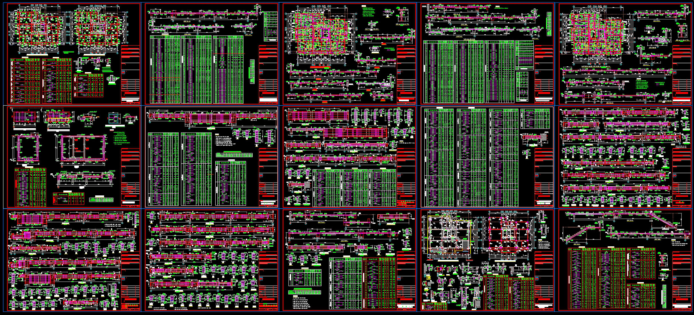 439. Download Complete Pile Foundation Structural CAD Drawings with Reinforcement Details (DWG) (2)
