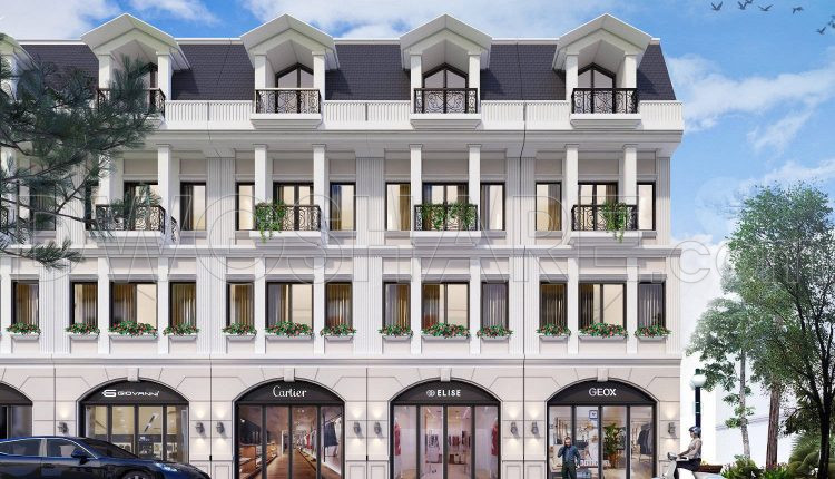 458. Modern 4-story Townhouse – Architectural Floor Plans, Elevation & Section (1)