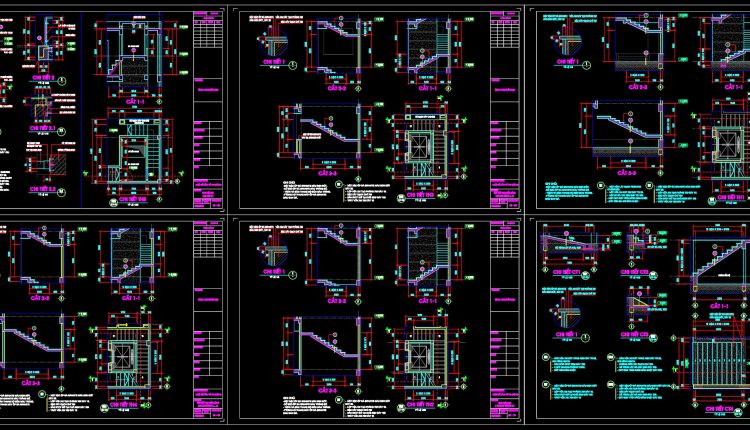 476.-complete-staircase-and-elevator-shaft-construction-details-dwg