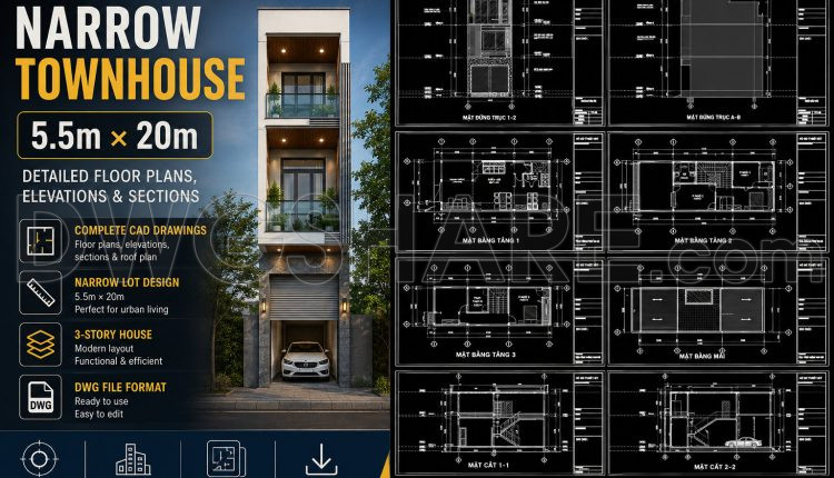 507.-3-story-narrow-townhouse-5.5m-_-20m-detailed-floor-plans-elevations-sections-1
