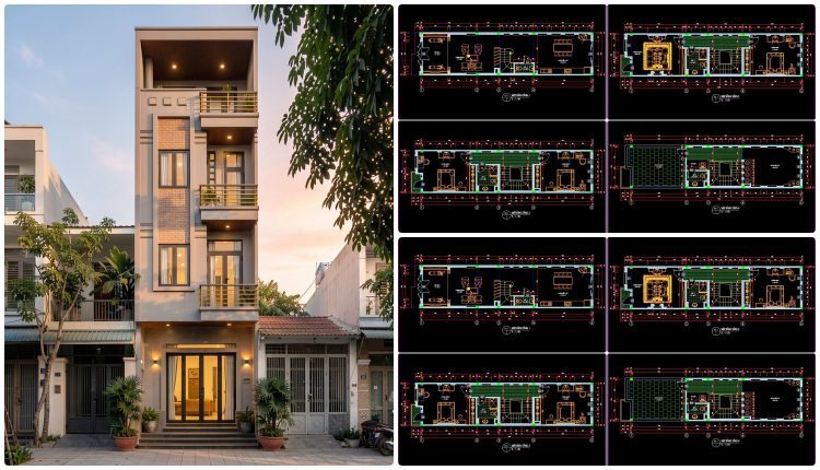 511.-23.2m-x-6m-three-story-house-design-floor-plans-building-section-dwg-drawings-1