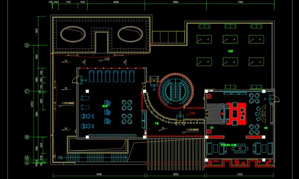 2 weeks ago
                

                
             7265. Free Download of CAD Floor Plan Design for a 920m2 Billiards Club