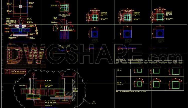 742.-steel-foundation-details-cad-drawing-free-download