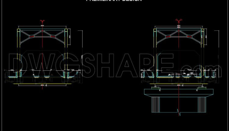 743.-steel-truss-bridge-cad-drawing-free-dwg-download-1