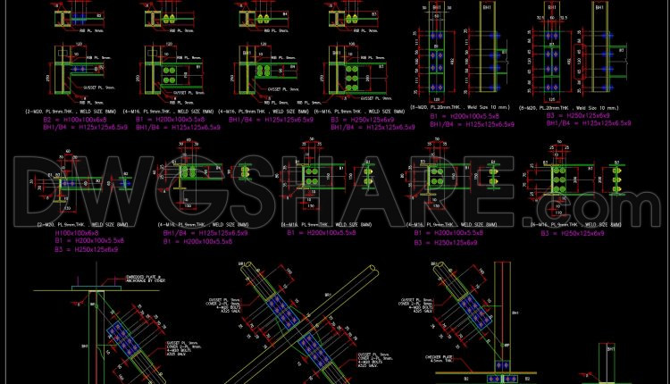 749.-structural-steel-connection-details-free-autocad-dwg-drawing