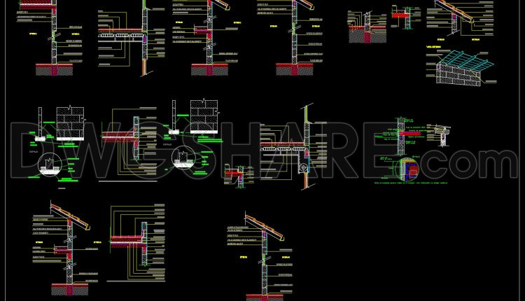 751.-roof-slab-support-details-free-autocad-dwg-drawing
