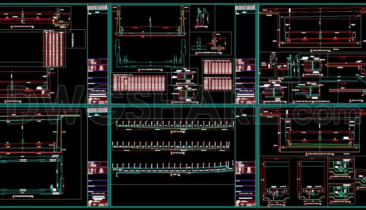 759.-detailed-tunnel-cad-drawings-plan-profile-cross-sections