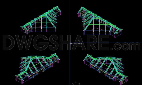 774.-wooden-structure-3d-cad-drawing-autocad-dwg