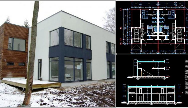 784.-download-autocad-dwg-architectural-drawings-of-a-modern-2-story-semi-detached-house-1