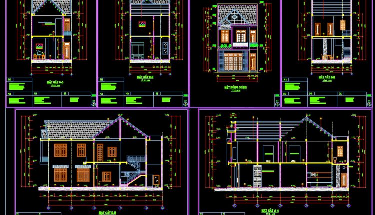 833.-download-complete-2-story-townhouse-architectural-cad-drawings-1