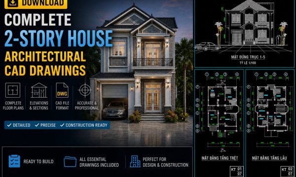 3 weeks ago
                

                
             295834. Download Complete 2-Story House Architectural CAD Drawings
