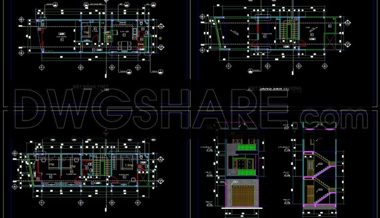 844.-small-residential-house-cad-drawings-floor-plans-elevation-section